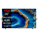 Televizor LED TCL Smart 98C805 Seria C805, 98inch, Ultra HD 4K, Black