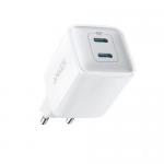 Incarcator retea Anker 521 Nano Pro A2038G21, 2x USB-C, 1.2A, White