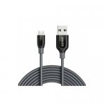 Cablu de date Anker A8143HA1, USB - microUSB, 1.8m, Black