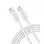 Cablu de date Anker 322, USB-C - USB-C, 1.8m, White