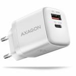 Incarcator retea Axagon ACU-PQ30W, 1x USB-C, 1x USB, 5A, White