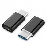 Adaptor Gembird, USB-C male - MicroUSB female, Black