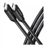 Cablu de date Axagon BUCM2-CM20AB, USB-C male - USB-C male, 2m, Black