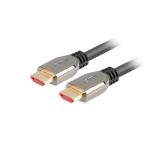 Cablu Lanberg CA-HDMI-30CU-0010-BK, HDMI - HDMI, 1m, Gray