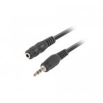 Cablu audio Lanberg CA-MJFJ-10CC-0050-BK, 3.5mm jack - 3.5mm jack, 5m, Black