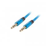 Cablu audio Lanberg CA-MJMJ-10CU-0010-BL, 3.5mm jack - 3.5mm jack, 1m, Black