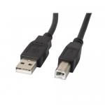Cablu Lanberg CA-USBA-10CC-0005-BK, USB - microUSB, 0.5m, Black