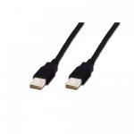 Cablu ASSMANN USB A M (plug)/USB A M (plug), 1m, black