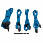 Cablu componente Corsair Professional Individually Sleeved PSU Cable Kit Starter Package, Type 4 (Generation 3), Blue