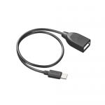 Cablu de date CANYON OTG, USB 2.0 Female - USB-C Male, 0.3m, Black