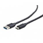 Cablu de date Gembird, USB 3.0 - USB-C, 3m, Black
