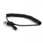 Cablu de date Gembird, USB - Lightning, 1.5 m, Black