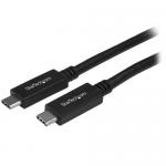 Cablu de date Startech USB31CC50CM, USB-C - USB-C, 0.5m, Black