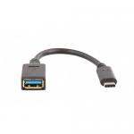 Cablu de date TnB TCMUSBF, USB 3.0 - USB-C, 0.1m, Black