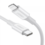 Cablu de date Ugreen US171, USB-C - Lightning, 1.5m, White