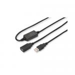 Cablu Digitus DA-73101, USB - USB, 15m, Black