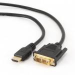 Cablu Gembird, HDMI male - DVI male, 0.5m, Black