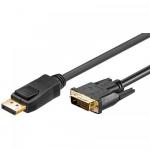 Cablu Logilink CV0130, DisplayPort - DVI-D, 1m, Black