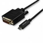 Cablu Startech CDP2DVI3MBNL, USB-C - DVI, 3m, Black