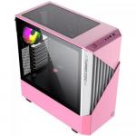 Carcasa Gamemax Contac COC Pink/White, Fara sursa