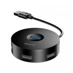 Hub USB Baseus CAHUB-F01, 1x USB 3.2 gen 1 + 3x USB 2.0, Black