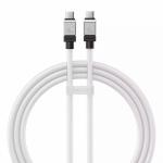 Cablu de date Baseus CoolPlay CAKW000202, USB-C - USB-C, 1m, White