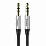 Cablu audio Baseus Yiven M30, 1x 3.5mm jack - 1x 3.5mm jack, 1.5m, Black-Silver