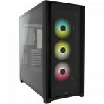 Carcasa Corsair iCUE 5000X RGB Black, Fara sursa