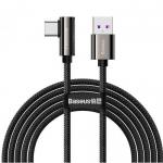 Cablu de date Baseus Legend Elbow, Fast Charging, CATCS-C01, USB - USB-C, 2m, Black