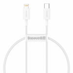 Cablu de date Baseus Superior, Fast Charging, CATLYS-C02, USB-C - Lightning, 2m, White