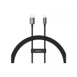 Cablu de date Baseus CAYS000901, USB-A male - USB-C male, 1m, Black