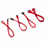 Kit cabluri de date Corsair Premium Front Panel Extension, 0.3m, Red
