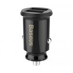 Incarcator auto Baseus Grain, 2x USB, 3.1A, Black