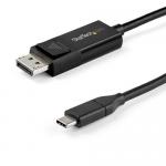 Cablu Startech CDP2DP142MBD, Displayport - USB-C, 2m, Black
