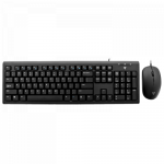 Kit V7 CKU200US-E - Tastatura, Layout US, USB, Black + Mouse Optic, USB, Black