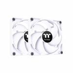 Kit Ventilatoare Thermaltake CT120 White, 120mm, 2 bucati 