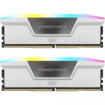 Kit Memorie Corsair Vengeance RGB White Intel XMP 3.0, 64GB, DDR5-5600MHz, CL40, Dual Channel