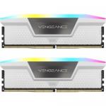 Kit Memorie Corsair Vengeance RGB White Intel XMP 3.0, 32GB, DDR5-5600MHz, CL40, Dual Channel