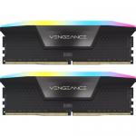 Kit Memorie Corsair Vengeance RGB Black Intel XMP 3.0, 32GB, DDR5-6000MHz, CL36, Dual Channel