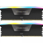 Kit Memorie Corsair Vengeance RGB Black Intel XMP 3.0, 32GB, DDR5-6000MHz, CL38, Dual Channel