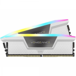 Kit Memorie Corsair Vengeance RGB White Intel XMP 3.0, 32GB, DDR5-6400MHz, CL36, Dual Channel