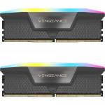 Kit Memorie Corsair Vengeance RGB Grey AMD EXPO 64GB, DDR5-5200MHz, CL40, Dual Channel