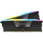 Kit Memorie Corsair Vengeance RGB Black Intel XMP 3.0, 64GB, DDR5-6000MHz, CL30, Dual Channel