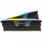 Kit Memorie Corsair Vengeance RGB Black AMD EXPO/Intel XMP 3.0, 64GB, DDR5-6000MHz, CL30, Dual Channel