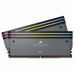 Kit Memorie Corsair Dominator Titanium RGB Grey AMD EXPO 32GB, DDR5-6000MHz, CL30, Dual Channel