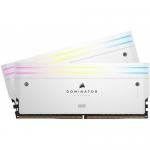 Kit Memorie Corsair Dominator Titanium RGB White Intel XMP 3.0 32GB, DDR5-7200MHz, CL34, Dual Channel