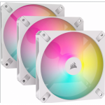 Kit Ventilatoare Corsair iCUE AR120 Digital RGB, RGB LED, 120mm, White, 3 bucati