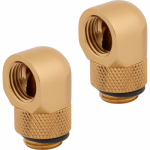 Conectori watercooling Corsair Hydro X Series 90 Rotary Adapter Twin Pack, Gold