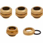 Conectori watercooling Corsair Hydro X Series XF Hardline 12mm OD Fitting Four Pack, Gold