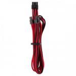 Cablu Corsair Premium individually sleeved, 0.65m, Red-Black 